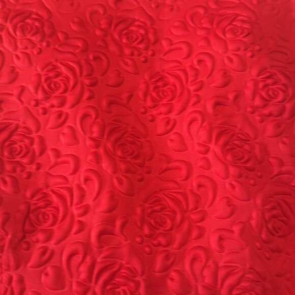 Men’s Slim Fit Red Floral 3 Piece Prom Party Tuxedo Suit 34 Jacket 31 Pants NEW - Picture 14 of 16